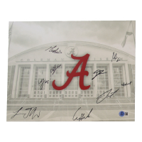 Alabama Crimson Tide 11x14 Photo Team-Signed By (9) with Mark Sears, Chris Youngblood, Grant Nelson, Lebaron Philon (Beckett) at PristineAuction.com