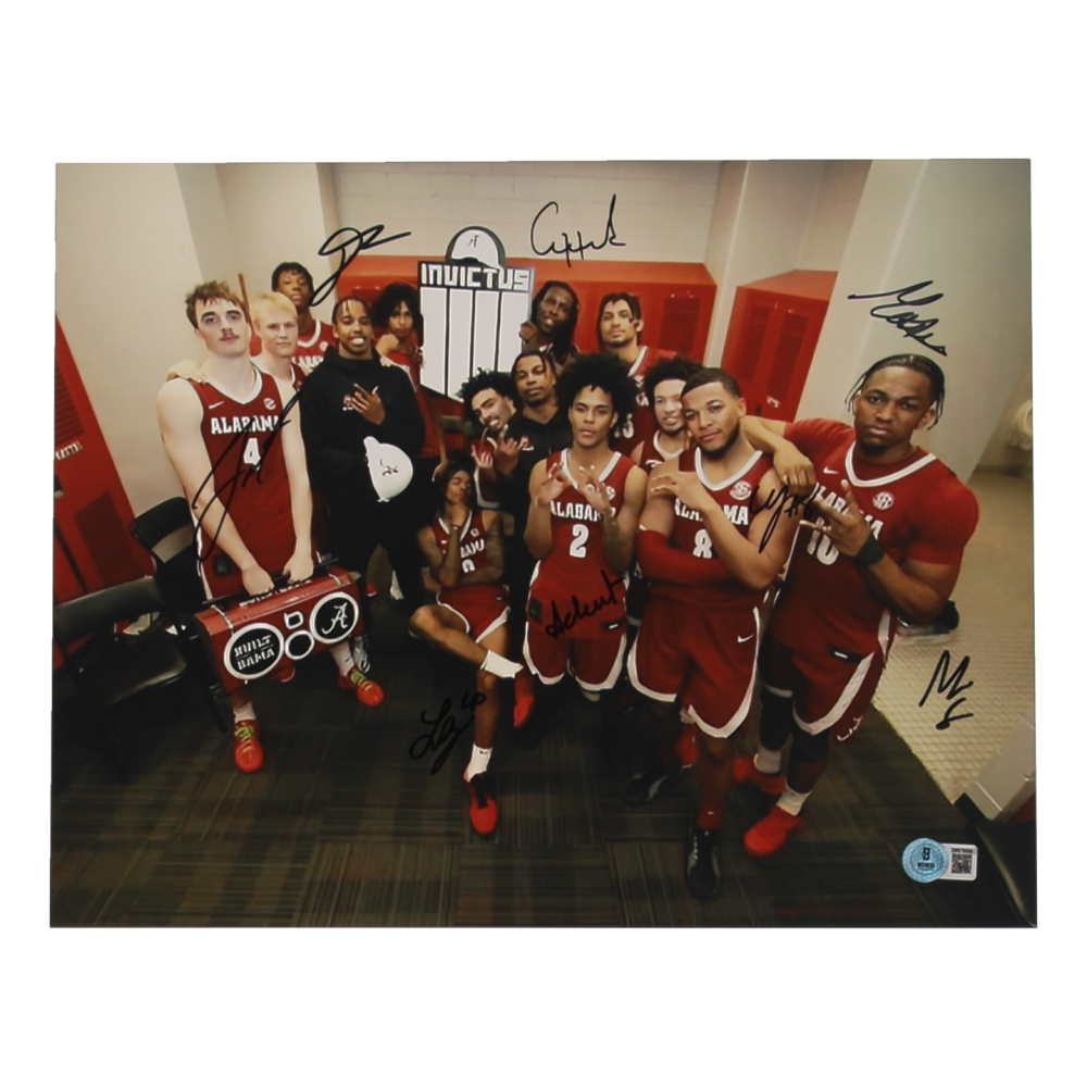 Alabama Crimson Tide 11x14 Photo Team-Signed By (8) with Mark Sears, Chris Youngblood, Grant Nelson, Lebaron Philon (Beckett) at PristineAuction.com