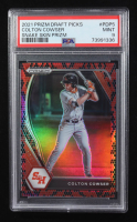 Colton Cowser 2021 Panini Prizm Draft Picks Prizms Snake Skin #5 RC #03/25 (PSA 9) at PristineAuction.com