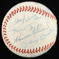 Hank Aaron, Mickey Mantle, Willie Mays, Ted Williams | 500 Home Run Club OAL Baseball Signed By (11) (JSA) at PristineAuction.com