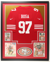 Nick Bosa Signed Custom Framed Nike Authentic Jersey Display (Beckett) at PristineAuction.com
