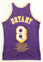 Kobe Bryant Signed LE Lakers 1996-97 Mitchell & Ness Rookie Style Jersey #5/8 (PSA & Beckett) at PristineAuction.com