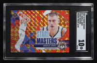 Nikola Jokic 2023-24 Panini Mosaic Stare Masters Mosaic Orange #11 #12/49 (SGC 10) at PristineAuction.com