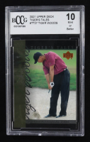 Tiger Woods 2001 Upper Deck Tiger's Tales Web Pass #TT27 RC (BCCG 10) at PristineAuction.com