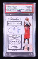 James Harden 2023-24 Panini Flawless Flawless Scoring Title Autographs Blue #2 #3/8 (PSA 9 | Auto 10) at PristineAuction.com