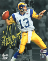Kurt Warner Signed Rams 8x10 Photo Inscribed "HOF 17" (Beckett) at PristineAuction.com