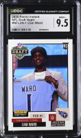 Cam Ward 2025 Panini Instant #NFLDN-1 Draft Night RC (CGC 9.5) at PristineAuction.com