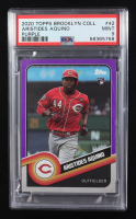 Aristides Aquino 2020 Topps Brooklyn Collection Purple #42 RC #06/15 (PSA 9) at PristineAuction.com