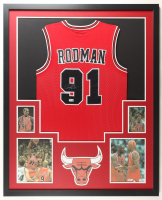 Dennis Rodman Signed Custom Framed Jersey Display (Beckett) at PristineAuction.com