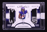 Justin Jefferson 2020 Panini Flawless Debut Duals Memorabilia Glove #28 RC #4/5 at PristineAuction.com