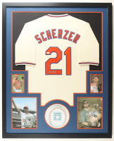 Max Scherzer Signed Custom Framed Jersey Display (JSA) at PristineAuction.com