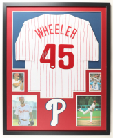 Zack Wheeler Signed Custom Framed Jersey Display (JSA) at PristineAuction.com