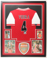 Patrick Vieira Signed Custom Framed Jersey Display (Beckett) at PristineAuction.com