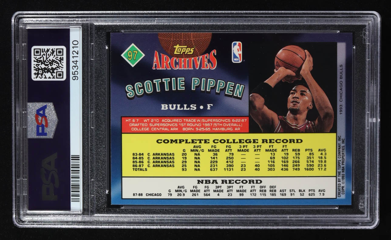 Scottie Pippen 1992 Topps Archives #97 (PSA 8) at PristineAuction.com Scottie Pippen 1992 Topps Archives #97 (PSA 8) at PristineAuction.com