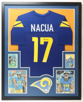 Puka Nacua Signed Rams Custom Framed Jersey Display (JSA) at PristineAuction.com