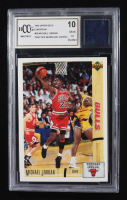 Michael Jordan 1992 Upper Deck European Practice-Worn Unc Shorts #38  (BCCG 10) at PristineAuction.com