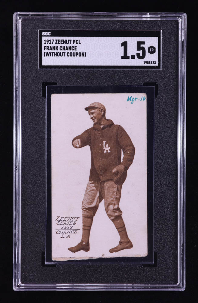 Frank Chance 1917 Zeenut / Without Coupon #4 (SGC 1.5) at PristineAuction.com Frank Chance 1917 Zeenut / Without Coupon #4 (SGC 1.5) at PristineAuction.com