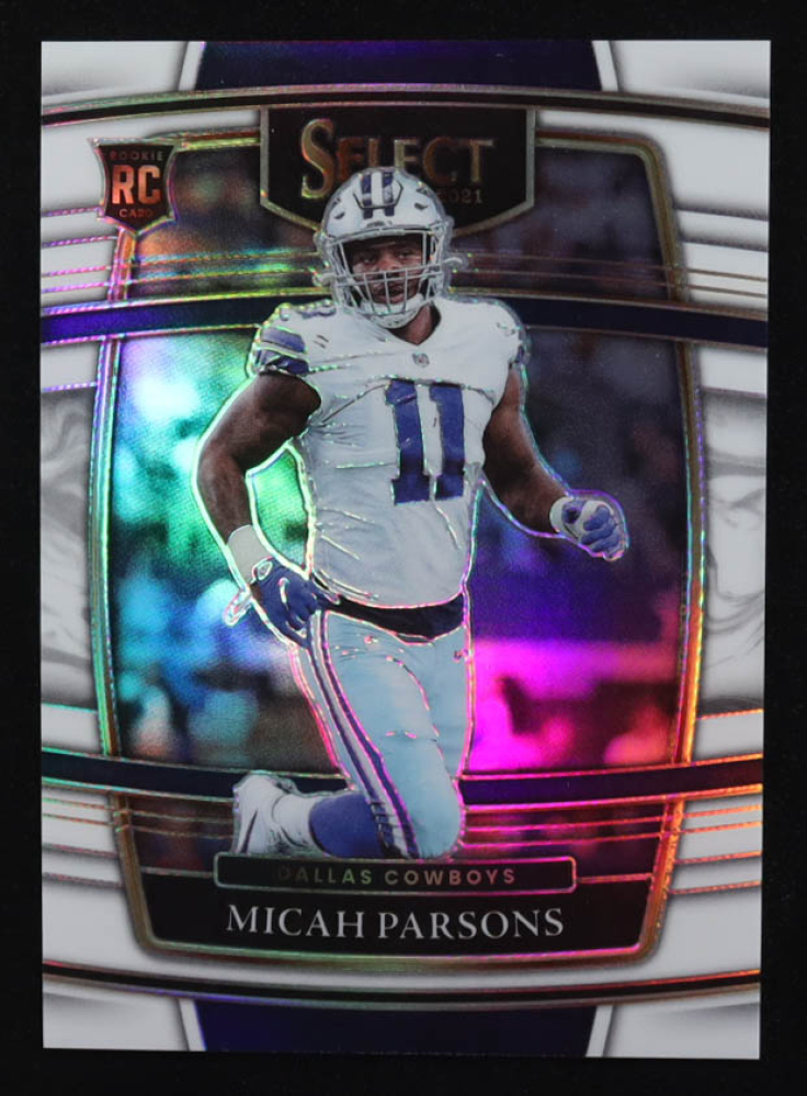 Micah Parsons 2021 Select Prizm White #85 RC #18/35