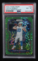 Justin Herbert 2020 Panini Prizm Prizms Neon Green Pulsar #325 RC (PSA 8) at PristineAuction.com