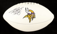 Adrian Peterson Signed Vikings Logo Football (Beckett) at PristineAuction.com