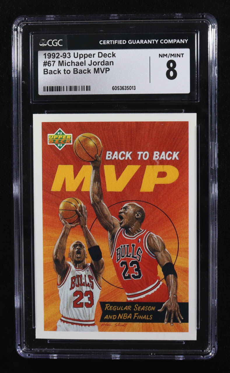 Michael Jordan 1992-93 Upper Deck #67 MVP (CGC 8) at PristineAuction.com Michael Jordan 1992-93 Upper Deck #67 MVP (CGC 8) at PristineAuction.com