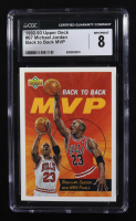 Michael Jordan 1992-93 Upper Deck #67 MVP (CGC 8) at PristineAuction.com