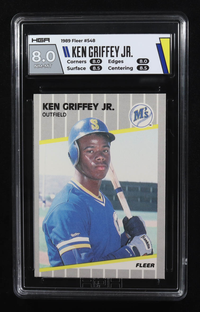 Ken Griffey Jr. 1989 Fleer #548 RC (HGA 8) at PristineAuction.com Ken Griffey Jr. 1989 Fleer #548 RC (HGA 8) at PristineAuction.com