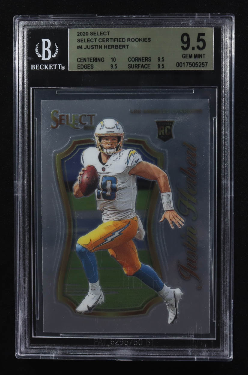 Justin Herbert 2020 Select Select Certified Rookies #4 RC (BGS 9.5) at PristineAuction.com Justin Herbert 2020 Select Select Certified Rookies #4 RC (BGS 9.5) at PristineAuction.com