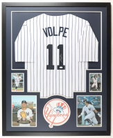 Anthony Volpe Signed Custom Framed Jersey Display (JSA) at PristineAuction.com