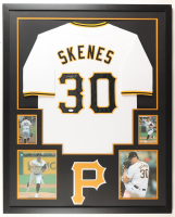 Paul Skenes Signed Custom Framed Jersey Display (JSA) at PristineAuction.com