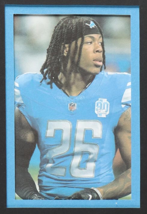 Jahmir Gibbs Signed Custom Framed Jersey Display (JSA) at PristineAuction.com Jahmir Gibbs Signed Custom Framed Jersey Display (JSA) at PristineAuction.com