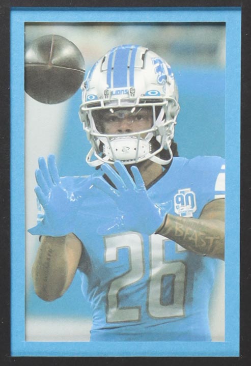 Jahmir Gibbs Signed Custom Framed Jersey Display (JSA) at PristineAuction.com Jahmir Gibbs Signed Custom Framed Jersey Display (JSA) at PristineAuction.com