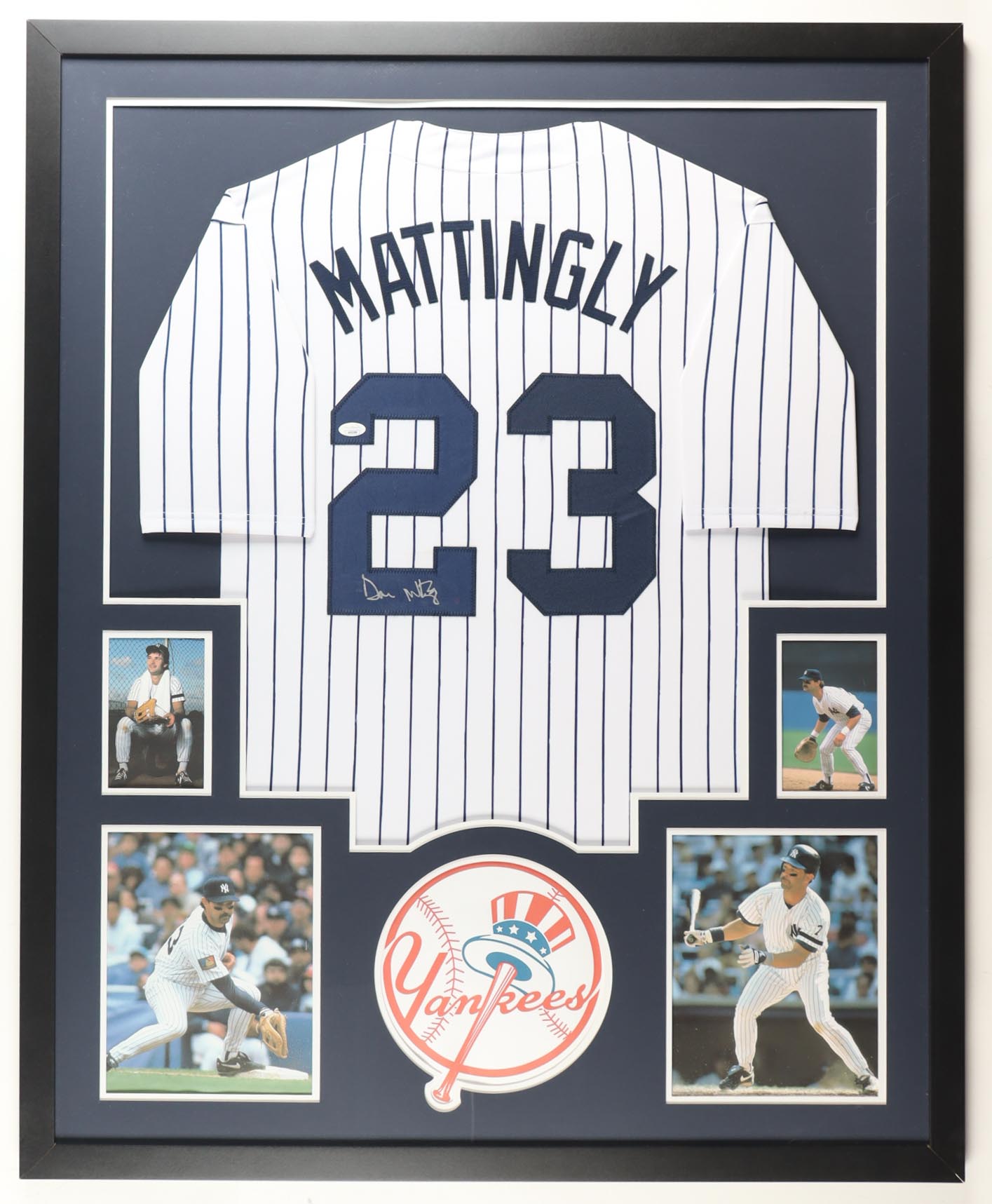 Don Mattingly Signed Custom Framed Jersey Display (JSA) at PristineAuction.com Don Mattingly Signed Custom Framed Jersey Display (JSA) at PristineAuction.com
