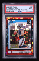 Caleb Williams 2024 Donruss Optic Rated Rookies Preview Red Pandora #327 RC (PSA 9) at PristineAuction.com