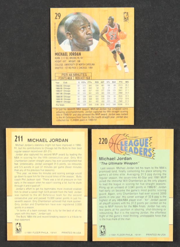 1991-92 Fleer Basketball Series 1 Complete Set of (240) Cards with Michael Jordan #29, Michael Jordan #211 AS, Michael Jordan #220 LL at PristineAuction.com 1991-92 Fleer Basketball Series 1 Complete Set of (240) Cards with Michael Jordan #29, Michael Jordan #211 AS, Michael Jordan #220 LL at PristineAuction.com