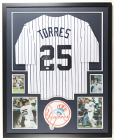 Gleyber Torres Signed Custom Framed Jersey Display (JSA) at PristineAuction.com
