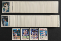 1990 Leaf Complete Set Series 1 & 2 of (528) Baseball Cards with Frank Thomas #300 RC, Ken Griffey Jr. #245, Don Mattingly #69, Larry Walker #325 RC at PristineAuction.com