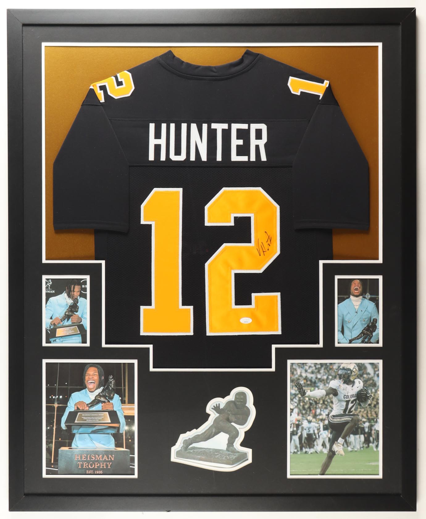 Travis Hunter Signed Custom Framed Jersey Display (JSA) at PristineAuction.com Travis Hunter Signed Custom Framed Jersey Display (JSA) at PristineAuction.com