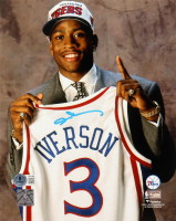 Allen Iverson Signed 76ers 8x10 Photo (Beckett) at PristineAuction.com