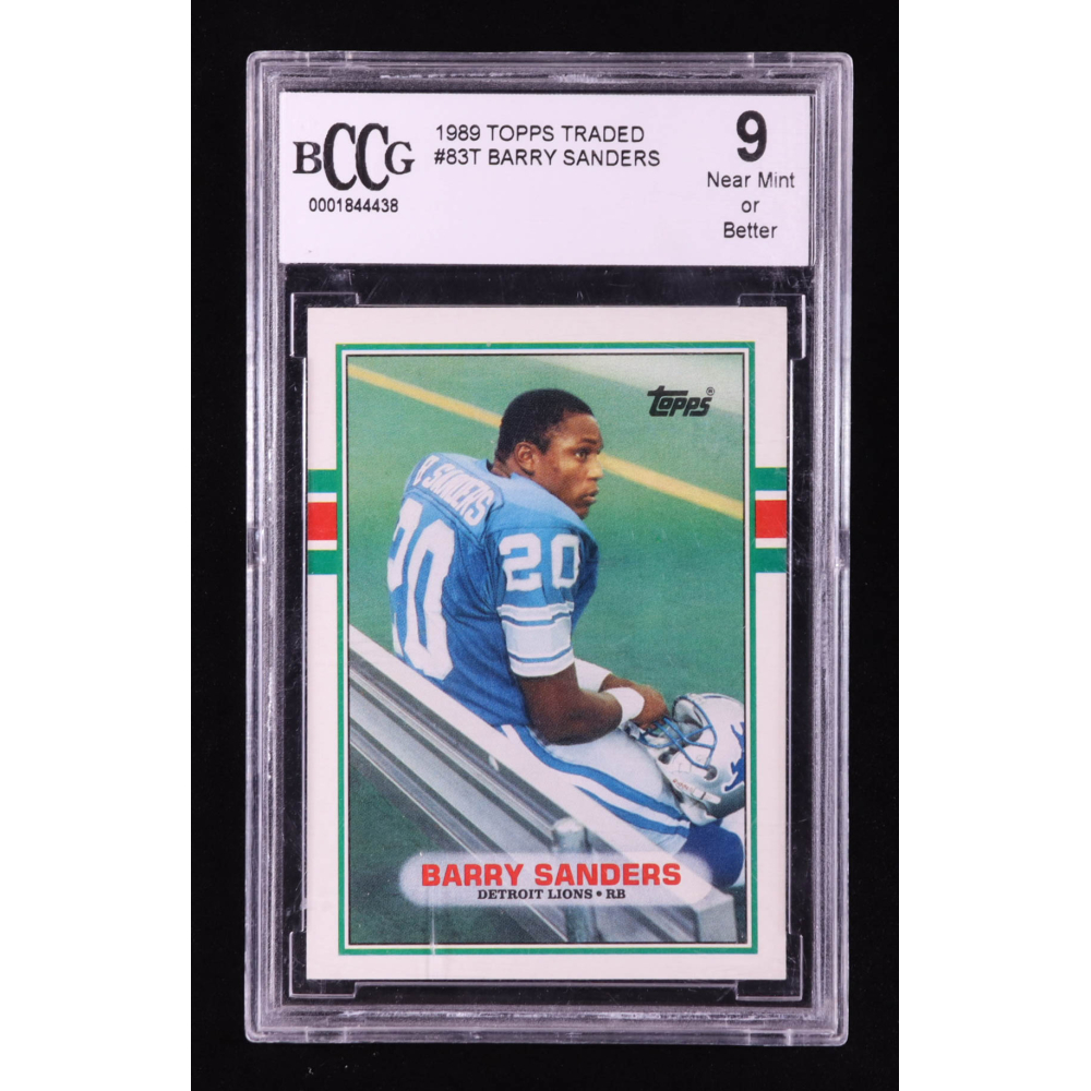 Barry Sanders 1989 Topps Traded #83T RC (BCCG 9) at PristineAuction.com