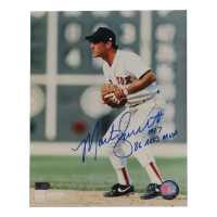 Marty Barrett Signed Red Sox 8x10 Photo Inscribed "86 ALCS MVP" (AIV) at PristineAuction.com