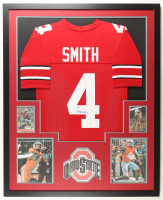 Jeremiah Smith Signed Custom Framed Jersey Display (JSA) at PristineAuction.com