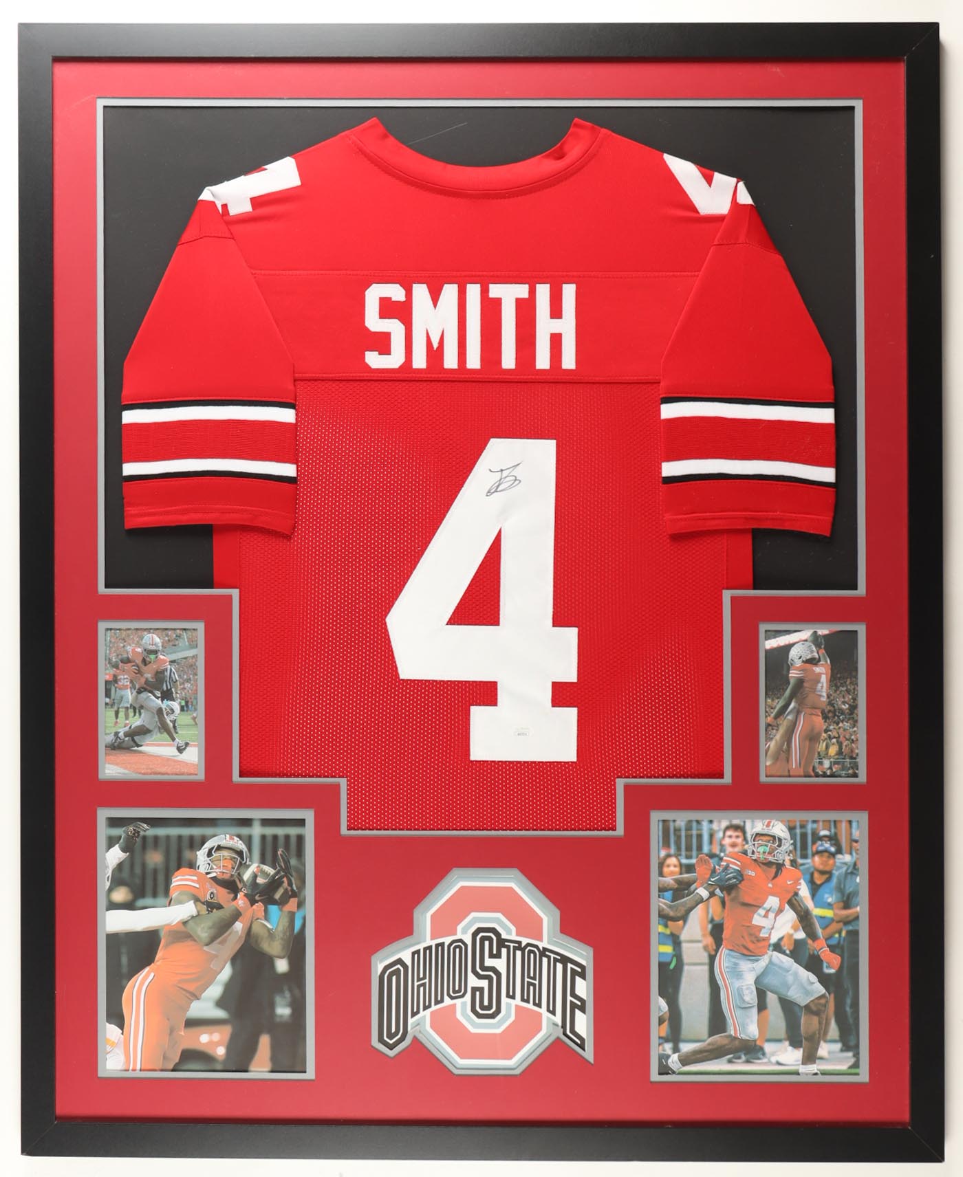 Jeremiah Smith Signed Custom Framed Jersey Display (JSA) at PristineAuction.com Jeremiah Smith Signed Custom Framed Jersey Display (JSA) at PristineAuction.com