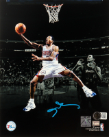 Allen Iverson Signed 76ers 8x10 Photo (Beckett) at PristineAuction.com