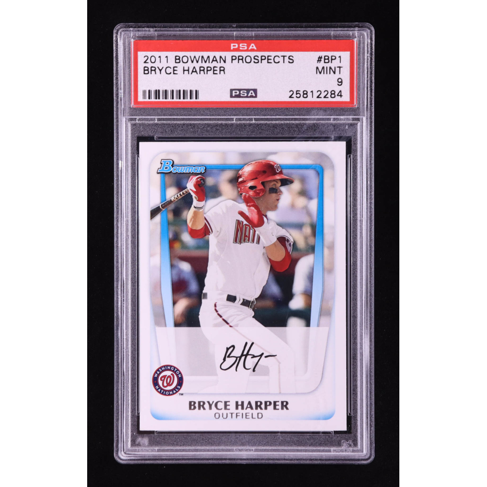 Bryce Harper 2011 Bowman Prospects #BP1A RC (PSA 9) at PristineAuction.com
