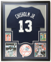 Jazz Chisolm Jr. Signed Custom Framed Jersey Display (JSA) at PristineAuction.com