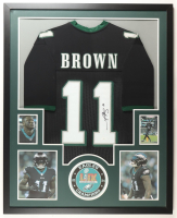 AJ Brown Signed Custom Framed Jersey Display (JSA) at PristineAuction.com