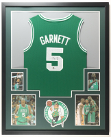 Kevin Garnett Signed Custom Framed Jersey Display (Beckett) at PristineAuction.com