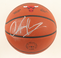 Dennis Rodman Signed Bulls Logo NBA Basketball (Schwartz) at PristineAuction.com