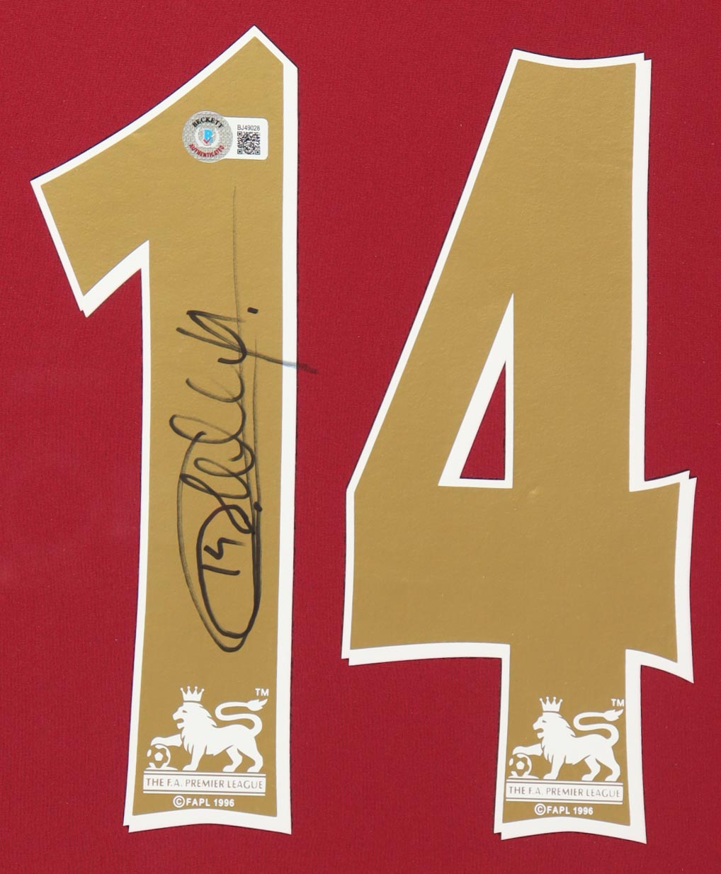 Thierry Henry Signed Custom Framed Jersey Display (Beckett) at PristineAuction.com Thierry Henry Signed Custom Framed Jersey Display (Beckett) at PristineAuction.com